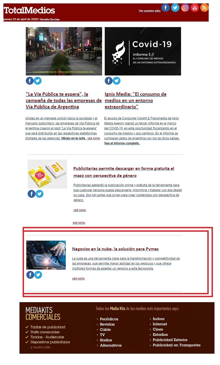 TOTALMEDIOS- IMPACTO NEWSLETTER