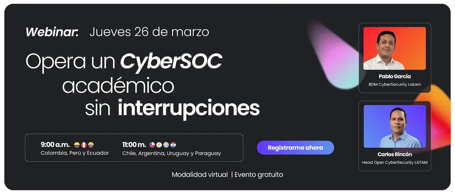 webinar opera un cyberSoc academico