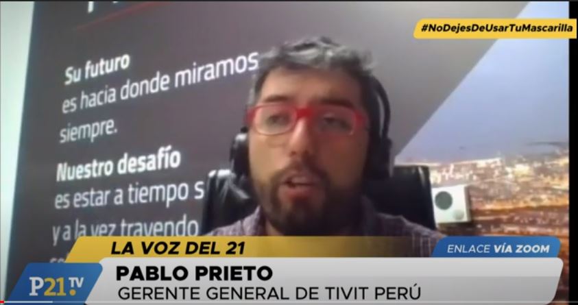 Pablo Prieto en entrevista con Perú21 TV sobre el proyecto de innovación entre TIVIT y San Jorge